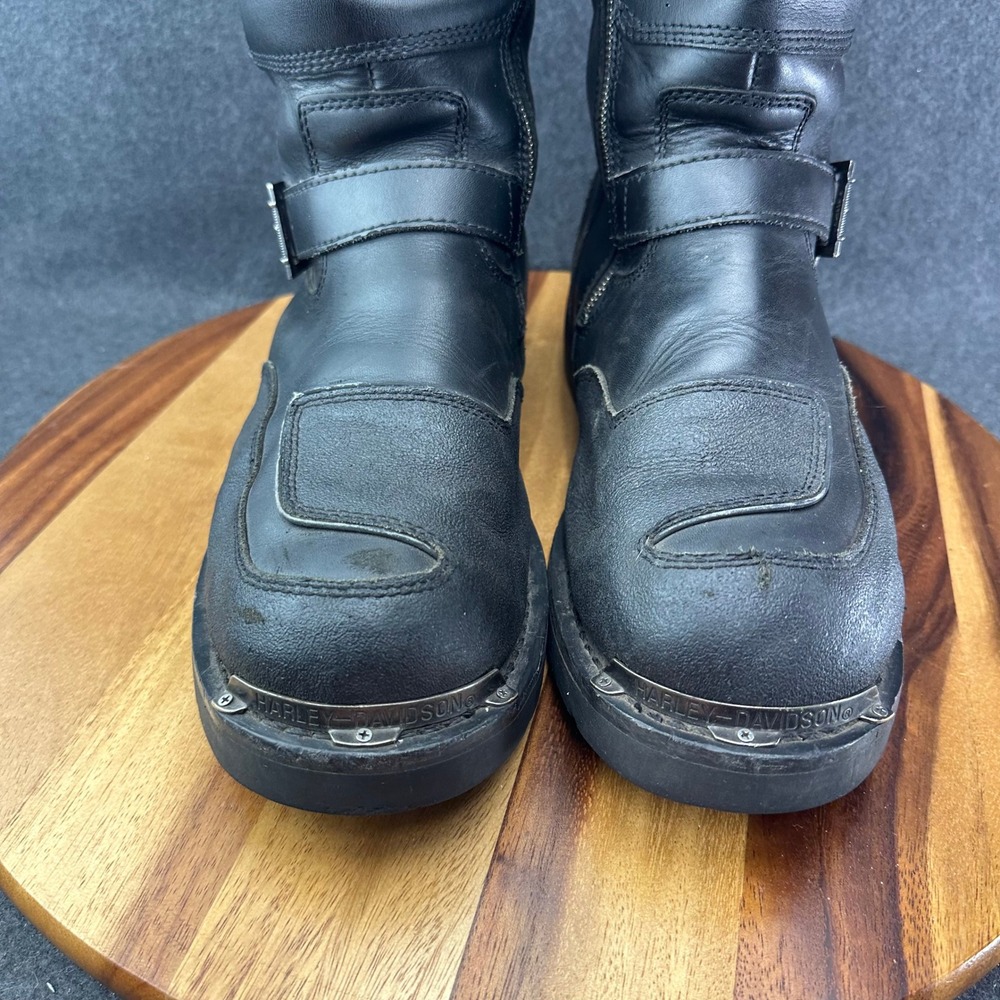Harley-Davidson Men's 13 Shift Engineer Zip Black 9-Inch Motorcycle Boots D95115 - Picture 6 of 15